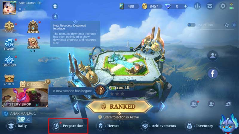 step to open build setup