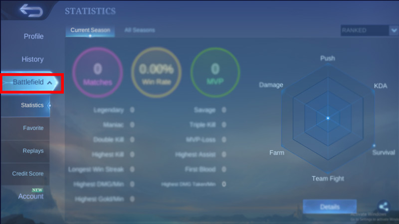 Steps to save replay in Mobile Legends