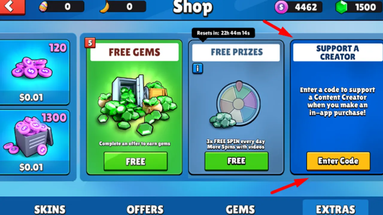 Use Stumble Guys Creator Codes